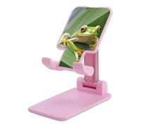 DWTJKMS Tree Frog - Supporto per telefono cellulare, pieghevole, regolabile in altezza, portatile, per tutti gli smartphone, colore: rosa
