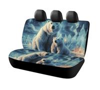 DWTJKMS Two Polar Bears - Coprisedile per auto, antiscivolo, resistente, antigraffio, misura universale, adatto per auto, camion e SUV