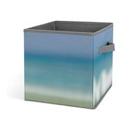 DWTJKMS Un fenicottero rosa su cubo da spiaggia, organizer pieghevole in tessuto spesso, per coperte, vestiti, adatto per casa, ufficio, guardaroba, abbigliamento e giocattoli