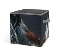 DWTJKMS Un organizer a forma di cubo gorilla, pieghevole, in tessuto spesso, per coperte, vestiti, adatto per casa, ufficio, guardaroba, abbigliamento, giocattoli