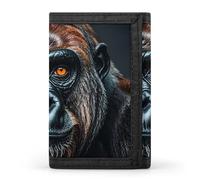 DWTJKMS Un portafoglio Gorilla minimalista da uomo sottile a tre ante portafogli alla moda moderno portafoglio antifurto per carte e contanti