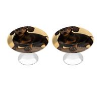 DWTJKMS Un simpatico bassotto maniglie colorate per armadietti, maniglie per cassetti, adatte per cassettiere, mobili da cucina, porte, armadi e cassetti