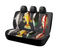 DWTJKMS Vari tipi di esche da pesca, coprisedile per auto, antiscivolo, per sedile posteriore, durevole, antigraffio, dimensioni universali, adatto per auto, camion e SUV