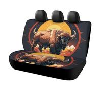 DWTJKMS Wild American Bison Mountains, coprisedile per auto, antiscivolo, per sedile posteriore, durevole, antigraffio, misura universale, adatto per auto, camion e SUV