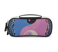 DWTJKMS Yin Yang modello di cuoio di trucco borsa portatile piccolo organizzatore cosmetico impermeabile borse da toilette pennelli matite e accessori per il trucco da viaggio