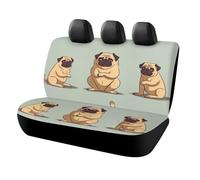 DWTJKMS Yoga Pug - Coprisedile per auto, antiscivolo, per sedile posteriore, durevole, antigraffio, misura universale, adatto per auto, camion e SUV