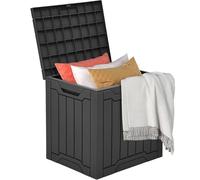 DWVO Scatola portaoggetti per mobili da giardino da esterno, resistente a tutte le intemperie, impermeabile, per cuscini, attrezzature, scarpe, con serratura sicura, maniglie per il trasporto laterali