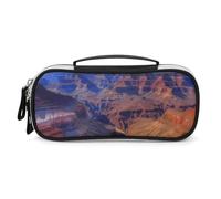 DWVSFJM Astuccio in pelle PU impermeabile borsa per trucco portatile con cerniera Beauty Grand Canyon Pencil Pouch per forniture per ufficio borsa per trucco