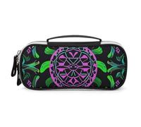 DWVSFJM Astuccio per matite in pelle PU Borsa per il trucco portatile impermeabile con cerniera Psichedelica Sea Turtle Matita Sacchetto per forniture per ufficio Borsa per trucco