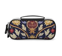 DWVSFJM Astuccio per matite in pelle PU Borsa per trucco portatile impermeabile con cerniera a mano melograno disegnato a mano astuccio per forniture per ufficio borsa per trucco