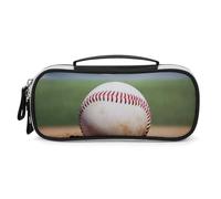 DWVSFJM Astuccio per matite in pelle PU Borsa per trucco portatile impermeabile con cerniera astuccio da baseball per forniture per ufficio borsa per trucco