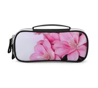 DWVSFJM Astuccio per matite in pelle PU Borsa per trucco portatile impermeabile con cerniera Bellissimi fiori astuccio per forniture per ufficio borsa per trucco