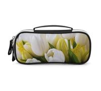 DWVSFJM Astuccio per matite in pelle PU Borsa per trucco portatile impermeabile con cerniera Diversi fiori matita sacchetto per forniture per ufficio borsa per trucco