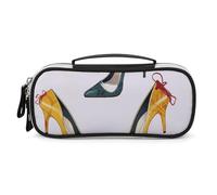 DWVSFJM Astuccio per matite in pelle PU Borsa per trucco portatile impermeabile con cerniera Scarpe tacco alto Astuccio per forniture per ufficio Borsa per trucco