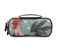 DWVSFJM Astuccio per matite in pelle PU Borsa per trucco portatile impermeabile con cerniera Stivali da cowboy rossi astuccio per forniture per ufficio borsa per trucco