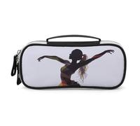 DWVSFJM Astuccio per matite in pelle PU Borsa per trucco portatile impermeabile con cerniera Un sacchetto di matita ballerina per forniture per ufficio borsa per trucco