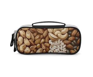 DWVSFJM Astuccio per matite in pelle PU Borsa per trucco portatile impermeabile con cerniera Vari modelli di dadi Sacchetto di matita per forniture per ufficio Borsa per trucco