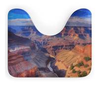 DWVSFJM Beauty Grand Canyon - Tappeto da bagno a forma di U, 40,6 x 50,8 cm, assorbente, ad asciugatura rapida, antiscivolo, facile da pulire, per vasca da bagno e lavandino