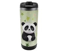 DWVSFJM Carino Star isolato Tumbler in acciaio inossidabile doppia parete vuoto tazza da viaggio isolato tazza di metallo tazza di grande capacità tazza da caffè riutilizzabile con coperchio regali