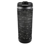 DWVSFJM Carta da parati lavagna Bicchiere isolato in acciaio inossidabile Doppia parete Vuoto Tazza da viaggio Tazza in metallo isolato Tazza di metallo Grande Capacità Tazza da caffè riutilizzabile