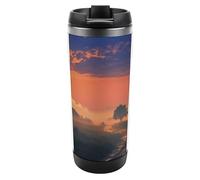 DWVSFJM Country Mist Bicchiere isolato in acciaio inossidabile Tazza da viaggio sottovuoto a doppia parete Tazza in metallo isolata Tazza di metallo di grande capacità Tazza da caffè riutilizzabile