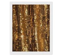 DWVSFJM Kit per pittura a mosaico con brillantini dorati, 40,6 x 50,8 cm, kit per pittura con diamanti per principianti, pittura a pois rotondi, kit per la decorazione della parete della casa