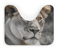 DWVSFJM Lioness - Tappeto da bagno a forma di U, 40,6 x 50,8 cm, assorbente, ad asciugatura rapida, antiscivolo, facile da pulire, per vasca da bagno e lavandino