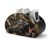 DWVSFJM - Scatola portaoggetti in pelle PU con 5 scomparti per controllo delle emissioni per soggiorno, camera da letto, ufficio