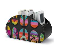 DWVSFJM - Scatola portaoggetti in pelle PU con 5 scomparti per controllo delle emozioni, per soggiorno, camera da letto, ufficio