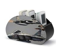 DWVSFJM - Scatola portaoggetti in pelle PU con 5 scomparti per telecomando per soggiorno, camera da letto, ufficio