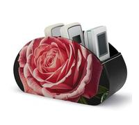 DWVSFJM - Scatola portaoggetti in pelle PU con 5 scomparti per telecomando per soggiorno, camera da letto, ufficio