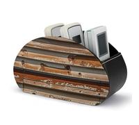 DWVSFJM - Scatola portaoggetti in pelle PU per telecomando, con 5 scomparti, per soggiorno, camera da letto, ufficio