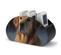 DWVSFJM - Scatola portaoggetti in pelle PU per telecomando, con 5 scomparti, per soggiorno, camera da letto, ufficio