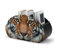 DWVSFJM - Scatola portaoggetti in pelle PU per telecomando, scatola organizer per telecomando con 5 scomparti, supporto per controllo emozioni per soggiorno