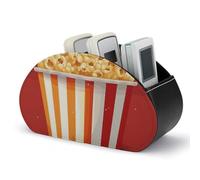 DWVSFJM - Scatola portaoggetti per popcorn in pelle PU, con 5 scomparti, per soggiorno, camera da letto, ufficio