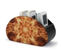 DWVSFJM - Scatola portaoggetti per telecomandi in pelle PU, bella scatola organizer con 5 scomparti per soggiorno, camera da letto, ufficio