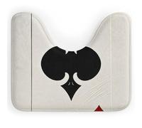 DWVSFJM Spades K Poker - Tappeto da bagno a forma di U, 40,6 x 50,8 cm, assorbente, ad asciugatura rapida, antiscivolo, facile da pulire, per vasca da bagno e lavandino