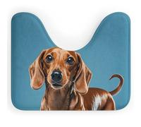 DWVSFJM Tappeto da bagno a forma di U con bassotto Weiner, 40,6 x 50,8 cm, assorbente, ad asciugatura rapida, antiscivolo, facile da pulire, per vasca da bagno e lavandino