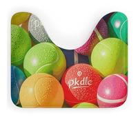DWVSFJM Tappeto da bagno a forma di U con palline di pickleball, 40,6 x 50,8 cm, assorbente, ad asciugatura rapida, antiscivolo, facile da pulire, per vasca da bagno e lavandino