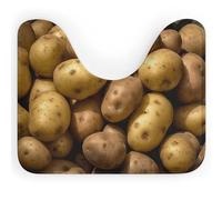 DWVSFJM Tappeto da bagno a forma di U con patate da giardino, 40,6 x 50,8 cm, assorbente, ad asciugatura rapida, antiscivolo, facile da pulire, per vasca da bagno e lavandino