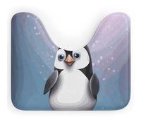DWVSFJM Tappeto da bagno a forma di U con scritta "I Love Penguins", 40,6 x 50,8 cm, assorbente, ad asciugatura rapida, antiscivolo, facile da pulire, per vasca da bagno e lavandino