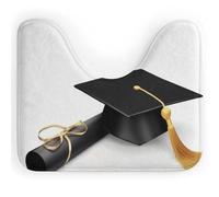 DWVSFJM Tappeto da bagno a forma di U con scritta in inglese "Graduation Congratulations", 40,6 x 50,8 cm, assorbente, ad asciugatura rapida, antiscivolo, facile da pulire, per vasca da bagno e