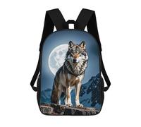 DWVSFJM Timberwolves Zaino da 43,2 cm di grande capacità per computer portatile, zaino da viaggio