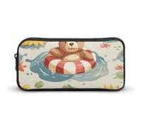 DWVTFSM Astuccio per matite con galleggiante in piscina, grande capacità, grazioso astuccio per trucchi e cosmetici, per donne e uomini