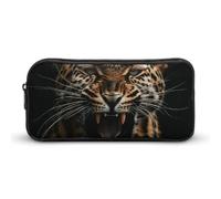 DWVTFSM Astuccio per matite con motivo leopardato, grande capacità, grazioso astuccio per trucchi e cosmetici, per donne e uomini