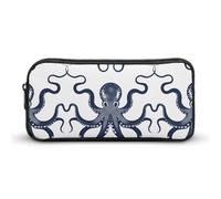 DWVTFSM Astuccio per matite e penne, grande capacità, colore blu navy, grazioso astuccio per trucchi e cosmetici, per donne e uomini