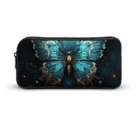DWVTFSM Astuccio per matite e penne, grande capacità, con motivo a farfalle, per trucchi e cosmetici, per donne e uomini