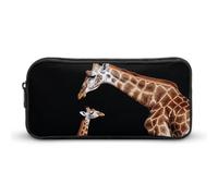 DWVTFSM Astuccio portapenne con giraffa, grande capacità, grazioso astuccio per matite e cosmetici, per donne e uomini