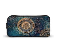 DWVTFSM Astuccio portapenne con mandala stellato, grande capacità, grazioso astuccio per trucchi e cosmetici, per donne e uomini