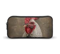 DWVTFSM Astuccio portapenne con piume bianche, grande capacità, grazioso astuccio per trucchi e cosmetici, per donne e uomini